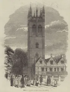 Magdalen College, Oxford, from the Bridge (engraving) Magdalen College, Oxford, from the Bridge (engraving)