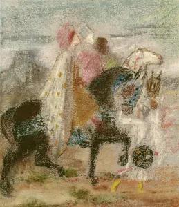 The Three Magi, started in 1860 and reworked after 1882 (pastel on paper) The Three Magi, started in 1860 and reworked after 1882 (pastel on paper)