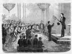 Magic show given by Monsieur Faure Nicolay in the presence of Emperor Napoleon III Magic show given by Monsieur Faure Nicolay in the presence of Emperor Napoleon III