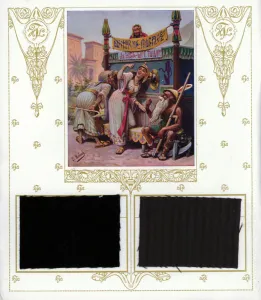 Magic lantern of the High Life Tailor (colour litho) Magic lantern of the High Life Tailor (colour litho)