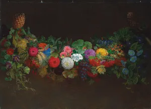 A Magnificent Garland of Fruit and Flowers, 1840 (oil on canvas) A Magnificent Garland of Fruit and Flowers, 1840 (oil on canvas)