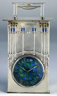 The Magnus, a Liberty & Co, 1902 (silver, enameled in shades of yellow, blue The Magnus, a Liberty & Co, 1902 (silver, enameled in shades of yellow, blue