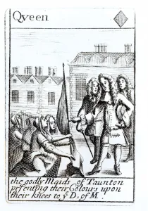 The Maids of Taunton Kneeling before the Duke of Monmouth, 18th June 1685 The Maids of Taunton Kneeling before the Duke of Monmouth, 18th June 1685