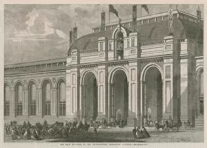 The main entrance of the International Exhibition of 1862 (engraving)