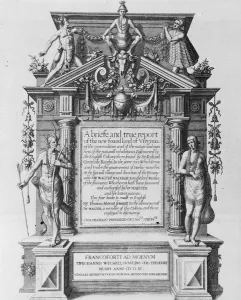 Main Title-Page of A Brief and True Report of the New Found Land of Virginia' Main Title-Page of A Brief and True Report of the New Found Land of Virginia'
