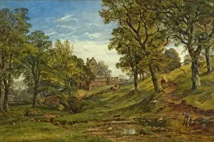 19 19th Xix Xixth Nineteenth Century Collection: Mains Castle [Dundee], 1862 (oil on canvas)