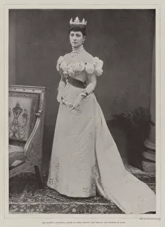 Queen Of Great Britain Gallery: Her Majesty Alexandra, Queen of Great Britain and Ireland and Empress of India (b / w photo)