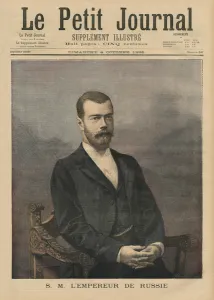 His Majesty Emperor Nicholas II of Russia, front cover illustration of Le Petit His Majesty Emperor Nicholas II of Russia, front cover illustration of Le Petit
