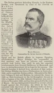 Major Hidalgo, commanding the Italian Garrison of Kassala (engraving) Major Hidalgo, commanding the Italian Garrison of Kassala (engraving)