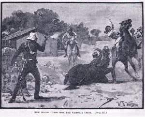 How Major Tombs won the Victoria Cross 1857 AD (litho) How Major Tombs won the Victoria Cross 1857 AD (litho)