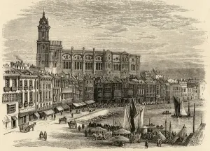 Malaga, Spain, from Spanish Pictures by Reverend Samuel Manning, published in 1870 Malaga, Spain, from Spanish Pictures by Reverend Samuel Manning, published in 1870
