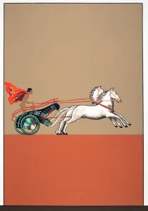 Man and Chariot, Illustration from Promethee Enchaine by Aeschylus, pub Man and Chariot, Illustration from Promethee Enchaine by Aeschylus, pub