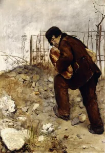 The Man with Two Loaves of Bread, 1879 (oil on panel) The Man with Two Loaves of Bread, 1879 (oil on panel)
