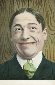Grimace Gallery: Man pulls a face (colour litho)