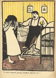 A man reproaches his pregnant mistress, from Crimes and Punishments, special A man reproaches his pregnant mistress, from Crimes and Punishments, special