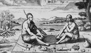 A Man And His Wife At Dinner, 1705 (engraving) A Man And His Wife At Dinner, 1705 (engraving)