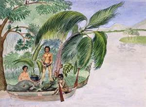 Means Of Conveyance Gallery: Manati Hunt, 1867 (w/c on paper)