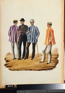 Similarity Gallery: Manila and its Environs: Mestizos Going to the Fiesta (watercolour with bodycolour)
