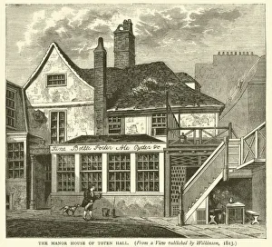 The Manor House of Toten Hall, from a view published by Wilkinson, 1813 (engraving) The Manor House of Toten Hall, from a view published by Wilkinson, 1813 (engraving)