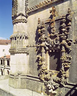The Manueline Window (Janela do Capitulo), Convent of Order of Christ, Tomar, 1510-1513 (stone) The Manueline Window (Janela do Capitulo), Convent of Order of Christ, Tomar, 1510-1513 (stone)