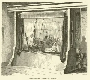 Manufacture des Gobelins, Un metier (engraving) Manufacture des Gobelins, Un metier (engraving)