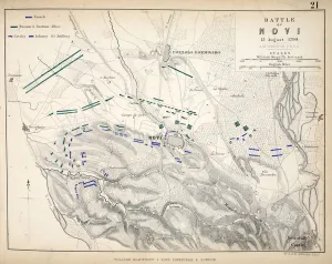 Map of the Battle of Novi, published by William Blackwood and Sons, Edinburgh & London Map of the Battle of Novi, published by William Blackwood and Sons, Edinburgh & London