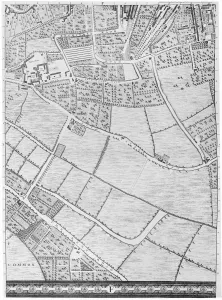 A Map of Bermondsey, London, 1746 (engraving) A Map of Bermondsey, London, 1746 (engraving)