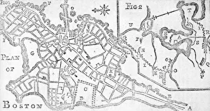 Map of Boston, printed in Bickerstaff's Albany Almanack, 1776 (print) Map of Boston, printed in Bickerstaff's Albany Almanack, 1776 (print)