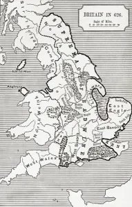 Map of Britain in 626, from The Northumbrian Kingdom 588 to 685 in A Short History Map of Britain in 626, from The Northumbrian Kingdom 588 to 685 in A Short History