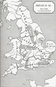 Map of Britain in 792, from The Three Kingdoms 685 to 828 in A Short History Map of Britain in 792, from The Three Kingdoms 685 to 828 in A Short History