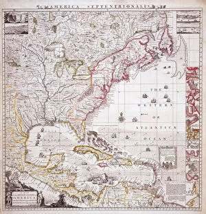Maps (celestial & Terrestrial) Gallery: A Map of the British Empire in America with the French settlements adjacent thereto