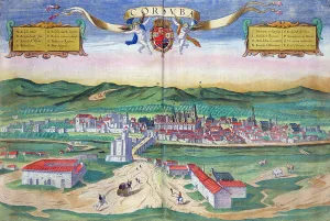 Map of Cordoba, from Civitates Orbis Terrarum by Georg Braun (1541-1622 Map of Cordoba, from Civitates Orbis Terrarum by Georg Braun (1541-1622