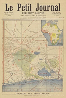 Maps Collection: Map of Dahomey (colour litho)