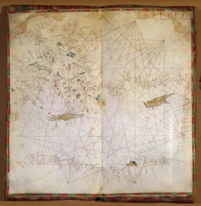 Map of the Eastern Mediterranean (ink on parchment) Map of the Eastern Mediterranean (ink on parchment)