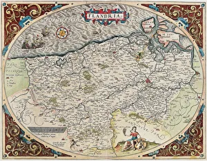 Flemish Region Gallery: Map of Flanders, 1570 (engraving)