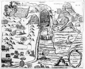 Map of Israel, from A Pisgah-sight of Palestine by Thomas Fuller, 1650 Map of Israel, from A Pisgah-sight of Palestine by Thomas Fuller, 1650