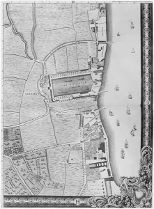 A Map of the Lower Rotherhithe Docks, London, 1746 (engraving) A Map of the Lower Rotherhithe Docks, London, 1746 (engraving)