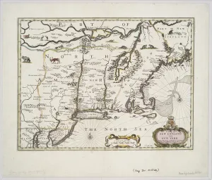 A map of New England and New York from John Speeds Theatre of the Empire of Great Britain A map of New England and New York from John Speeds Theatre of the Empire of Great Britain