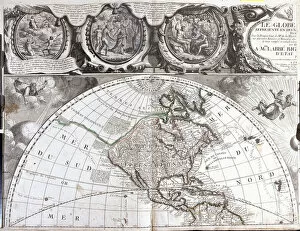 Map of North America, 1708 (etching, 1717)