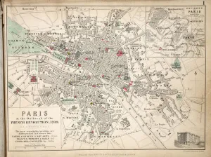Map of Paris at the Outbreak of the French Revolution, 1789 Map of Paris at the Outbreak of the French Revolution, 1789