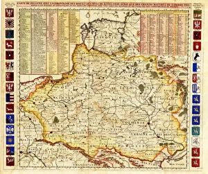 Map of Poland includes portions of Livonia and Grand Duchy of Moscow par Chatelain, Henri Abraham (1684-1743) Map of Poland includes portions of Livonia and Grand Duchy of Moscow par Chatelain, Henri Abraham (1684-1743)