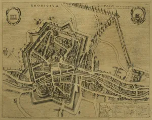 Map of Rovigo, from Les Villes de Venetie, 1704 Map of Rovigo, from Les Villes de Venetie, 1704