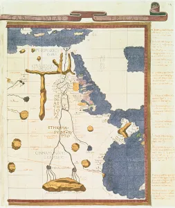 Map showing Egypt to Ethiopia, from the Ptolemy manuscript, c Map showing Egypt to Ethiopia, from the Ptolemy manuscript, c