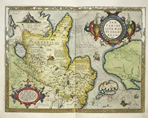 Map of Tartary, Northern-Central Asia, from Theatrum Orbis Terrarum by Abraham Ortelius Map of Tartary, Northern-Central Asia, from Theatrum Orbis Terrarum by Abraham Ortelius