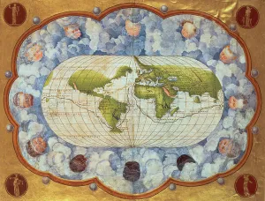 Map tracing Magellans world voyage, once owned by Charles V, 1545 (vellum) Map tracing Magellans world voyage, once owned by Charles V, 1545 (vellum)