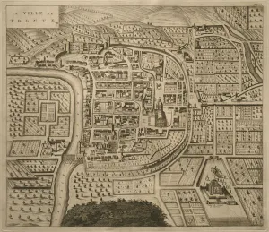 Map of Trento, from Les Villes de Venetie, 1704 Map of Trento, from Les Villes de Venetie, 1704