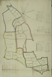 Brent Gallery: Map of Willesden, London (litho)