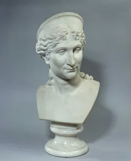 Marble bust by Laetitia Bonaparte (Letizia Maria Ramolino) (1750-1836) Marble bust by Laetitia Bonaparte (Letizia Maria Ramolino) (1750-1836)