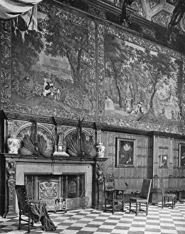 The Marble Hall, South Side (b / w photo)