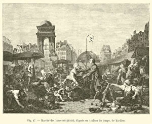 Marche des Innocents, 1810, d'apres un tableau du temps, de Tardieu (engraving)